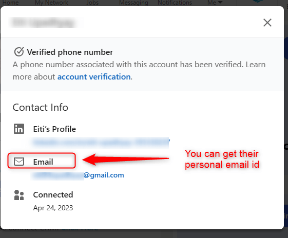 check your connection's contact details