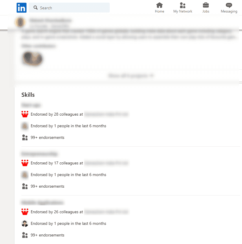 LinkedIn Endorsement