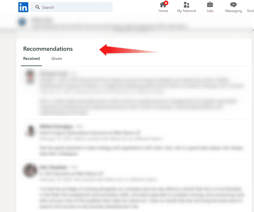 LinkedIn Recommendations