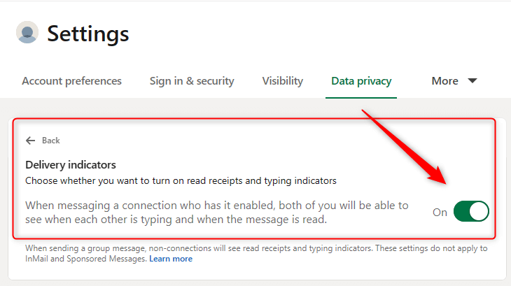 settings data privacy